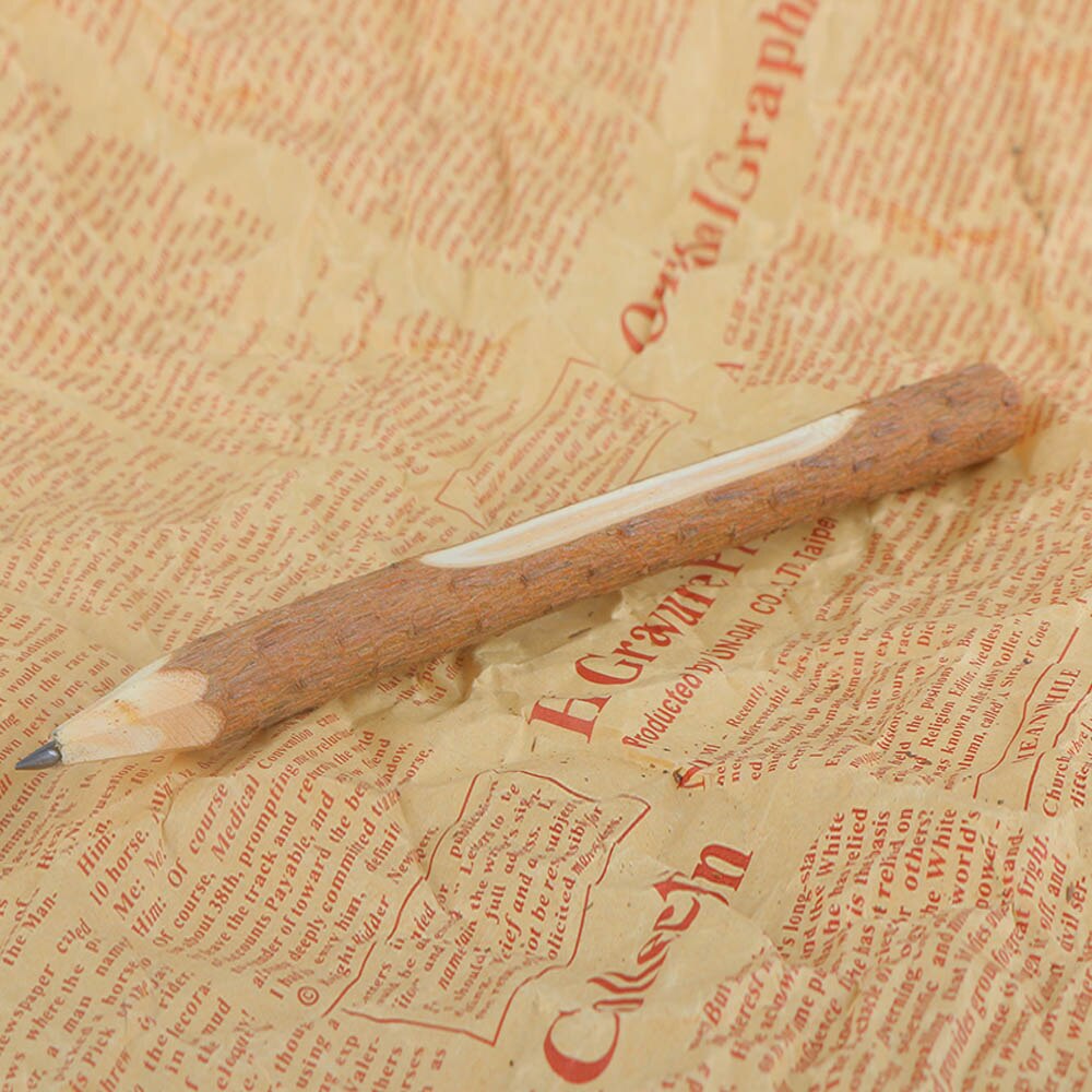 5Pcs/Pack Wooden Pencil Graphite Branch and Twig Crafts Writing Tool Drawing Painting Pen School Stationery Office Supplies
