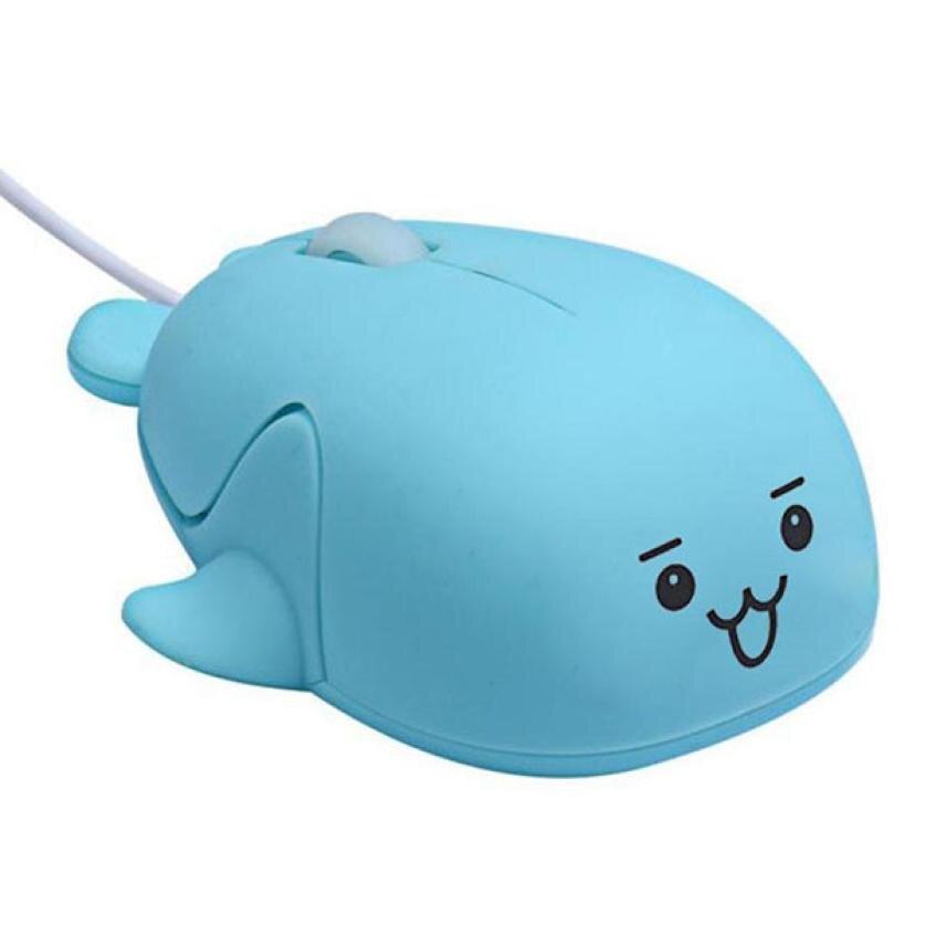 Binmer Cute Animal Gaming Mouse Wired 1200 DPI USB Optical Gamer Mice Mause For Computer Notebook 18AUG9