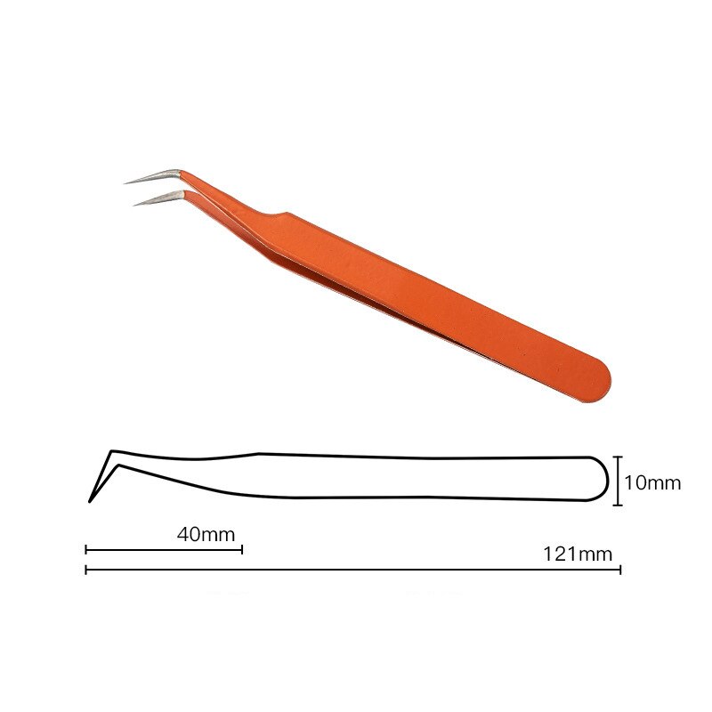 Macaron Kleur Roestvrijstalen Pincet Diy Scrpabooking Tape Sticker Gebogen Tool Thuis Werken Model Making Hand Tool: H