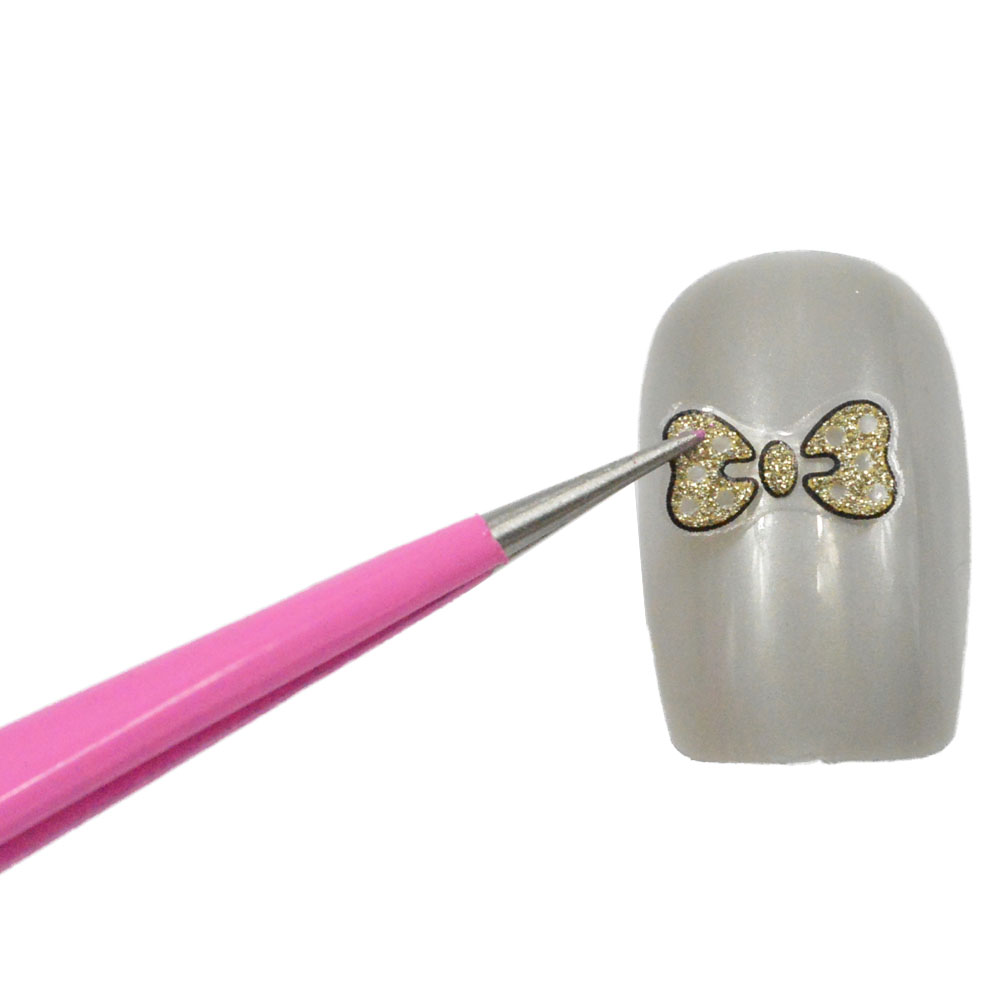 Raka+böjda ögonbryn ögonfranspincett nagelkonstverktyg rosa nipper för plockare strass dekorationer klistermärke verktyg  e311/ fb-t -1