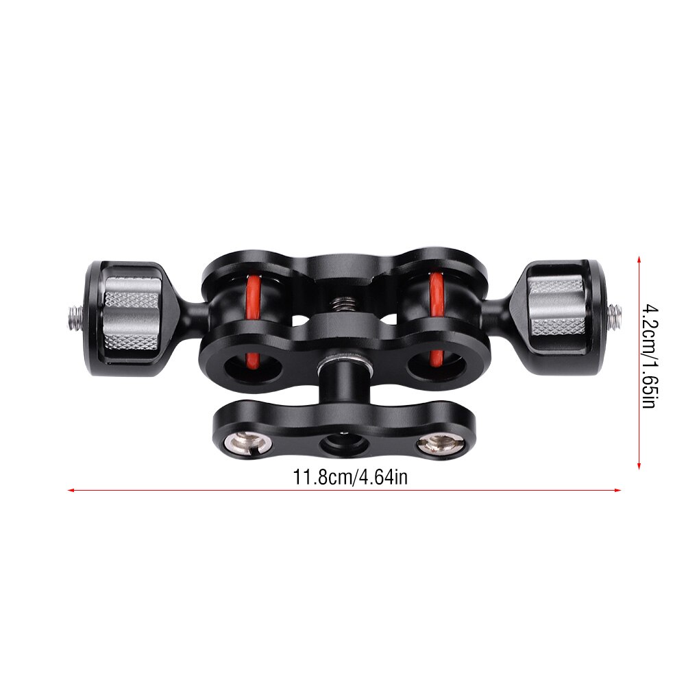 Multi-Funktion Magie Arm Dual Ball Kopf Heißer Schuh Magie Arme Mount Adapter Mit Schraube Kamera Zubehör