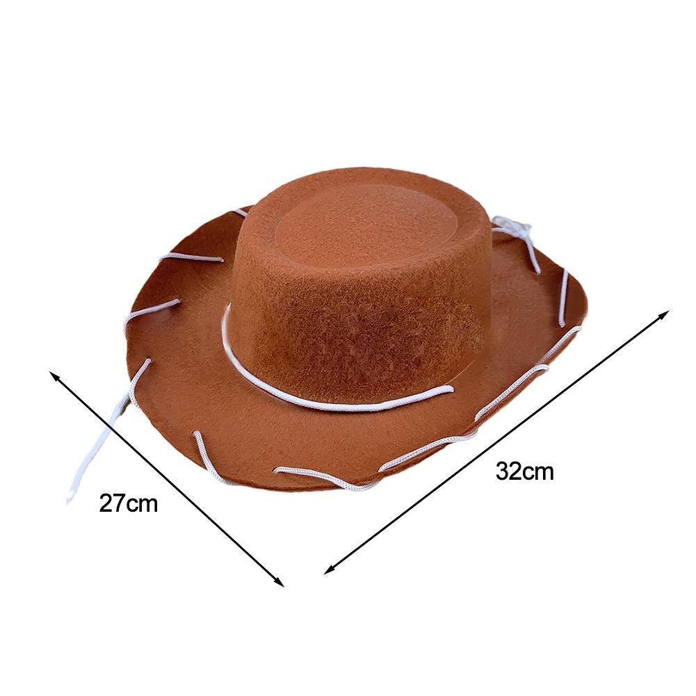 Cowboy Hat Women Men Western Drawstring Non-woven Fabric Cowboy Hats For Gentleman Lady Children Kids Cap Christmas
