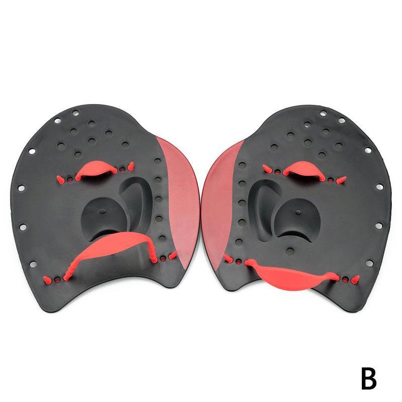 Professionele Zwemmen Peddels Zwemmen Slagen Praktijk Correctie Verstelbare Zwemvliezen Handschoenen Hand Peddels Voor Volwassen Kinderen: B / M