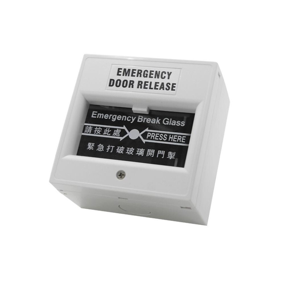 Emergency Door Release Switches Glass Break Alarm Button Fire Alarm swtich Break Glass Exit Release Switch: white