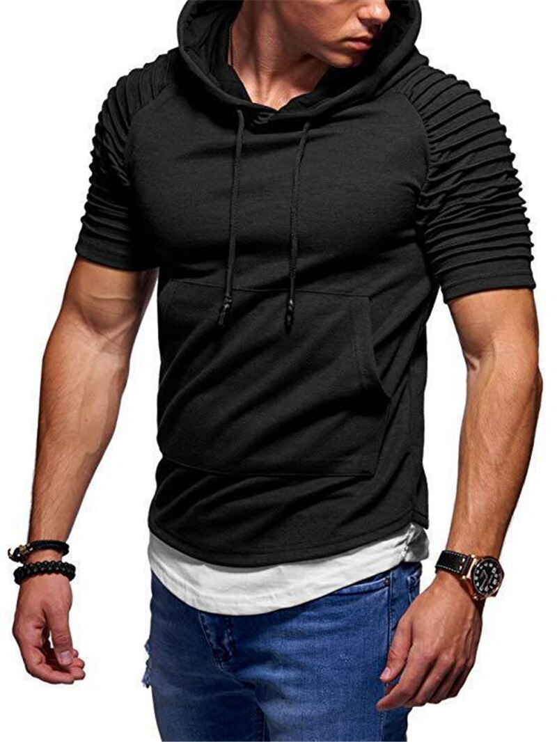 Gym kläder herr kortärmad t-shirt bodybuilding fitness t-shirt herr sport t-shirt stor storlek toppar t-shirts