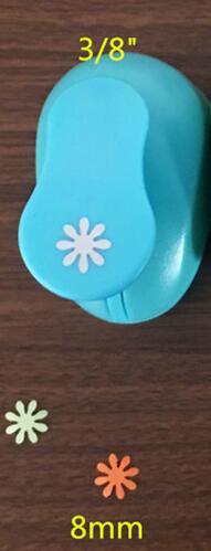 Flowers (3/8",5/8",1",1.5",2",3") Daisy Shaped craft punch Scrapbooking DIY Flower Paper Cutter EVA foam Petal Hole Punches: 1pc 8MM