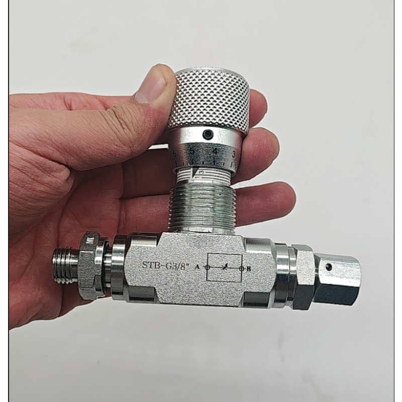3/8 ” hydraulisk strupningsventil for toveis strømningskontroll, stb -g3/8 l08- kontakt