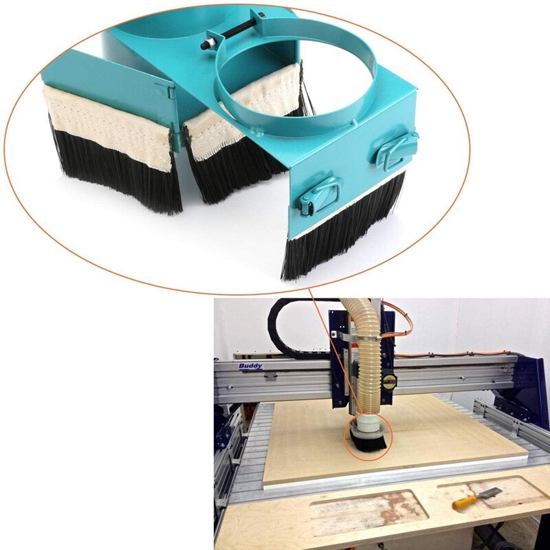 Borstel 70Mm/300Mm Stofzuiger Stofkap Voor Graveermachine, Geschikt Voor Spindel Motor Freesmachine