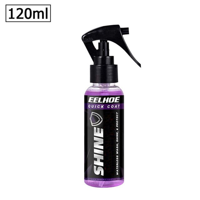 Nano Ceramic Spray Coating for Car Polish Wax. Waterless Car Wash Polish Hydrophobic Liquid glass 9H Hardness Car Detailing: Default Title