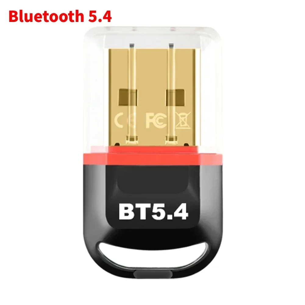 USB Bluetooth 5.4 5.3 Dongle Adapter for PC Speaker Wireless Mouse Keyboard Music Audio Receiver Transmitter Drive free: Brown