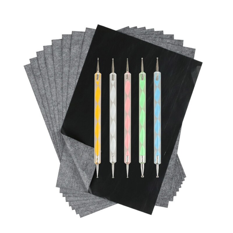 100Pcs Zwart A4 Copy Carbon Papier Schilderen Tracing Papier Graphite Schilderen Herbruikbare Schilderen Accessoires Leesbaar Tracing