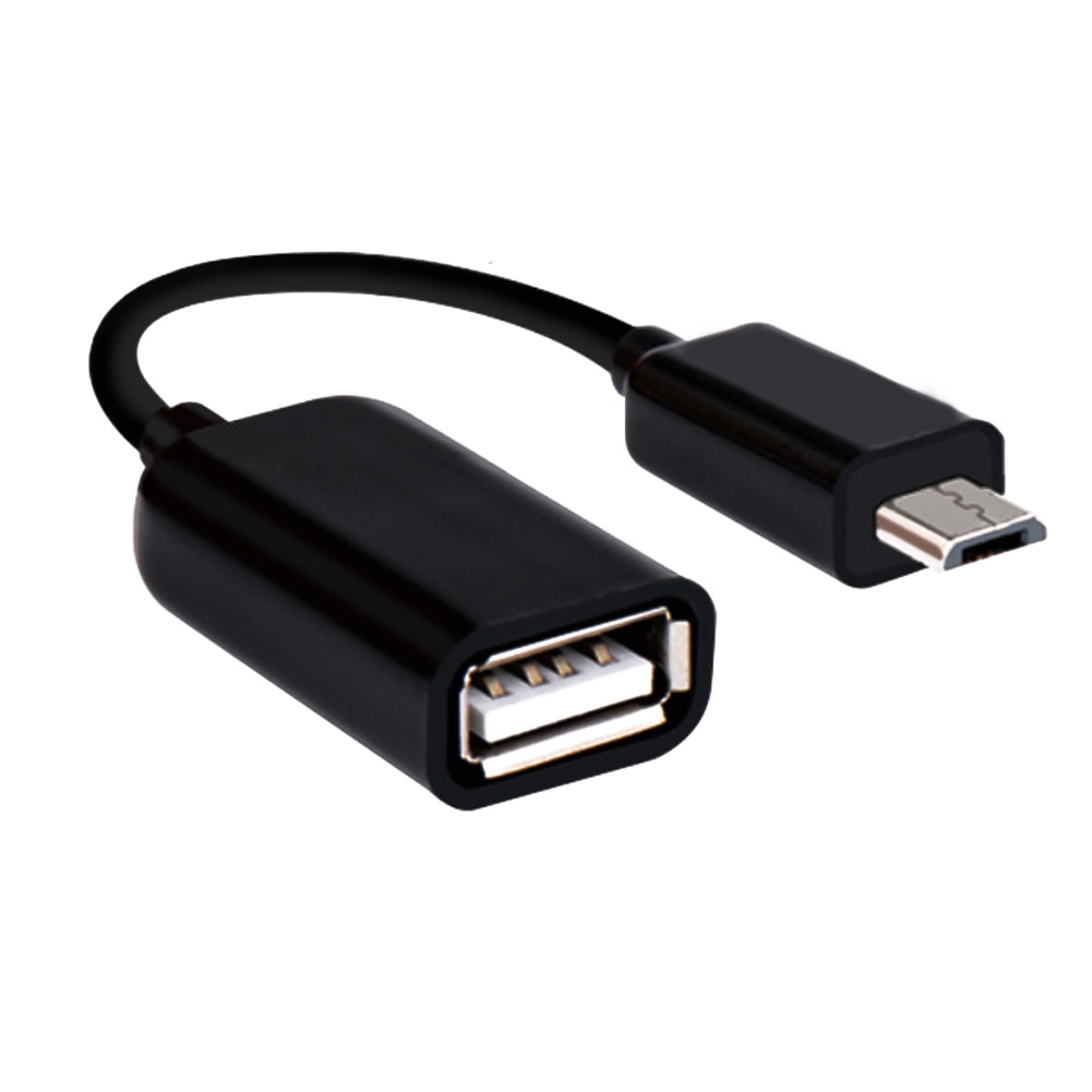 USB Transfer Micro USB OTG Cable Data Transfer Male to Female Adapter for HTC Samsung Android ND998: Black
