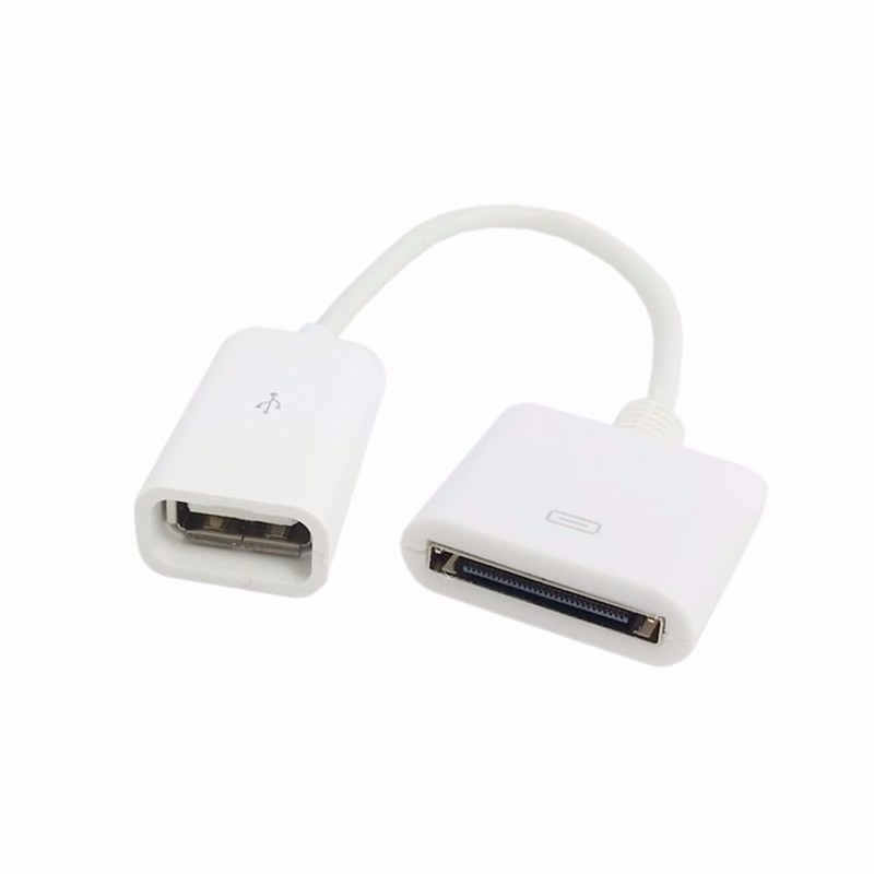 Do ck 30p Female naar USB 2.0 Female Data Charge Cable Dock 30P Zwart en Wit
