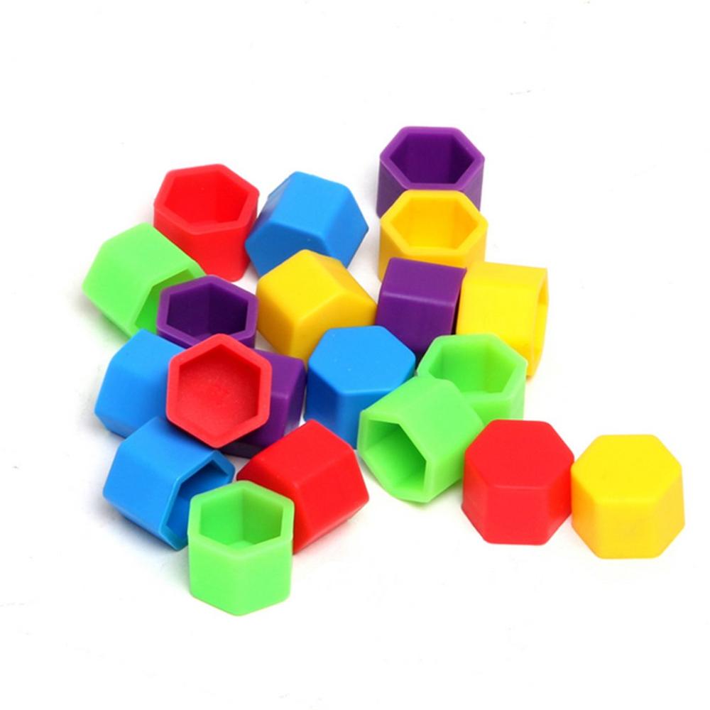 Tyyppi 1 20 kpl yleiskäyttöinen auton pyörän ruuvinsuoja rengasruuvikorkki ympäristönsuojelu silikonisuojus auton rengaskorkki