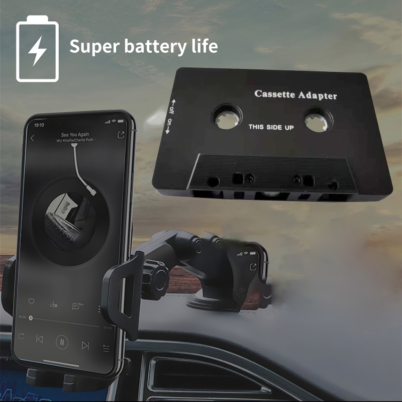 Y3NC Bluetooth-kompatibel Auto Band Kassette Aux Adapter Smartphone Kassette Adapter Auto Band Stereo Konverter Adapter
