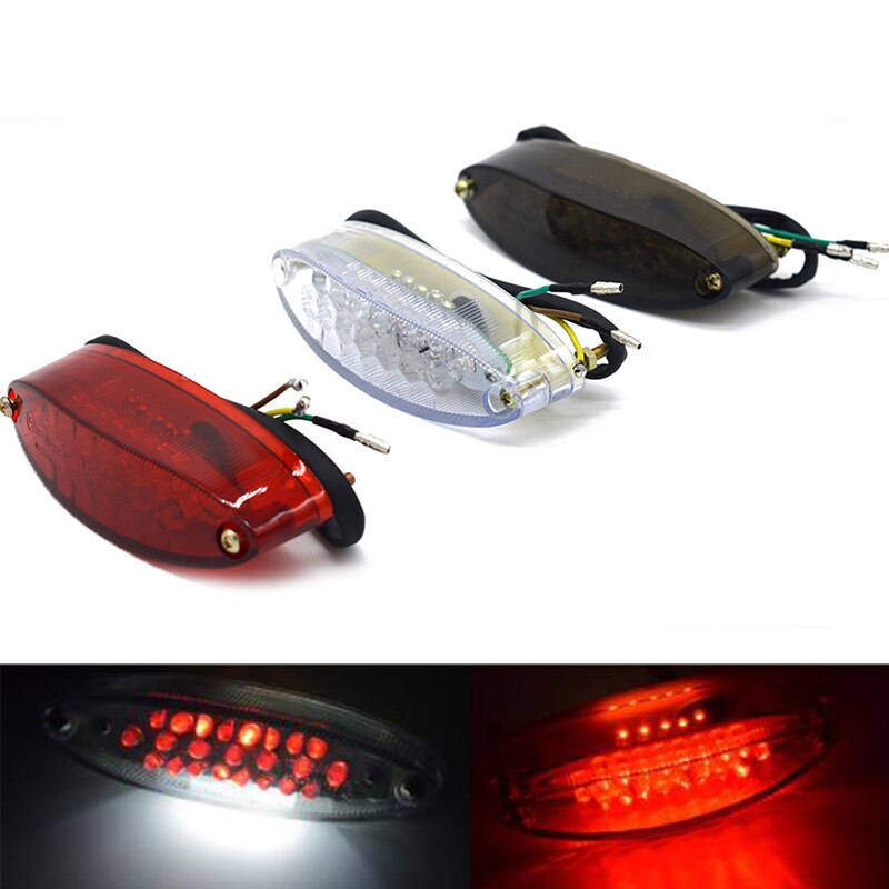 Luz LED trasera Universal para motocicleta, luz roja de freno, 28 LED, 1 ud.
