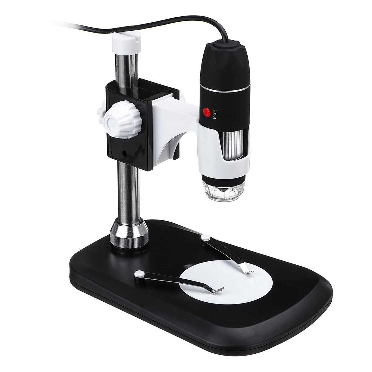 1600X 8 LED Zoom USB Digital Microscope Magnifier Endoscope Camera +Video Stand