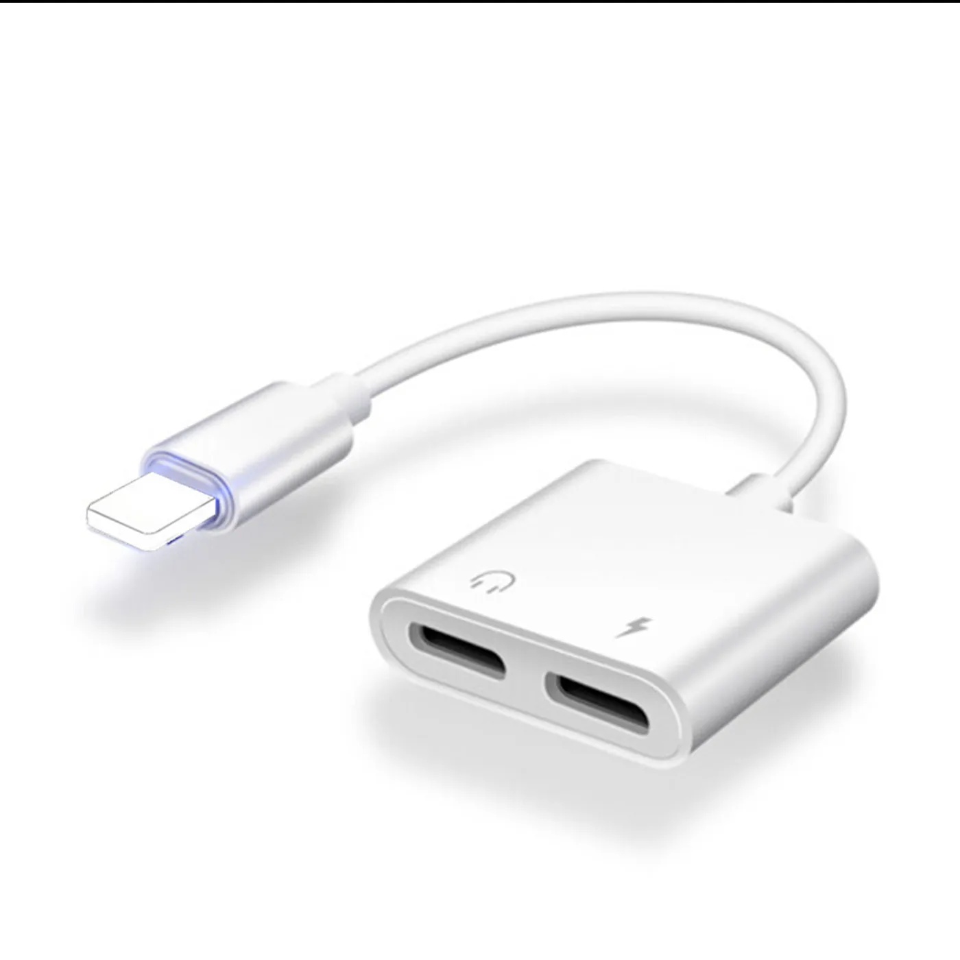 Für Apfel iPhone Kopfhörer Adapter 2-in-1 3,5mm Audio- Konverter Kabel Auto Audio- Ausrügestochen Zubehör Motorrad ausrügestochen Teile: Schwarz