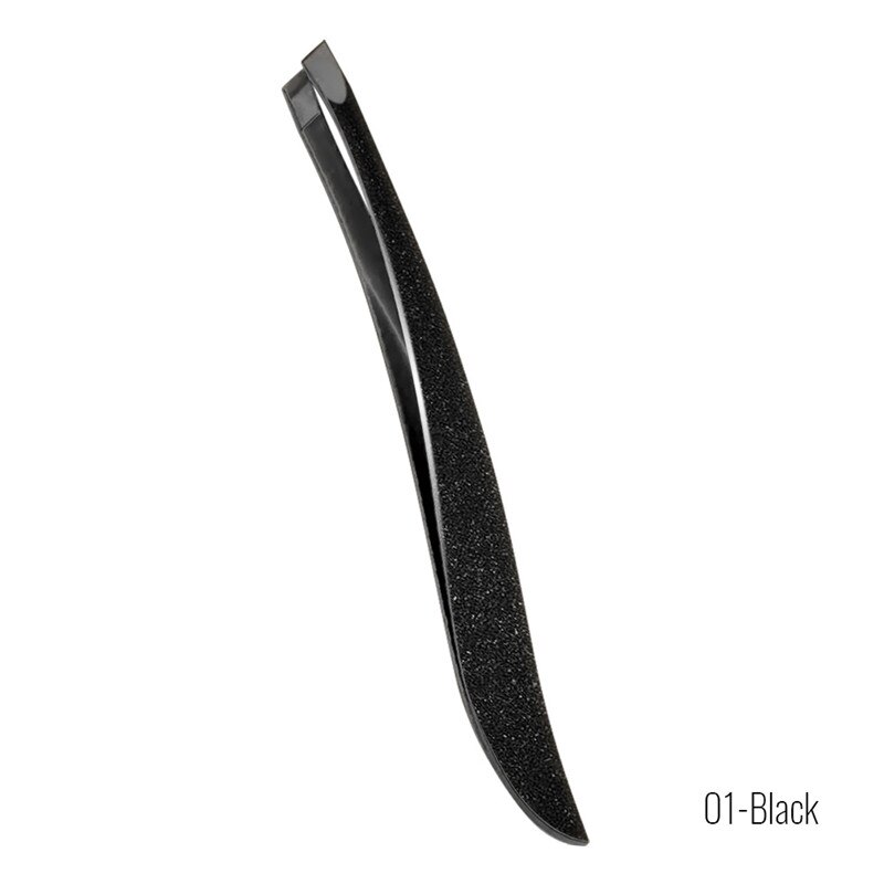 1 Pc Rvs Wenkbrauw Pincet Slant Tip Womens Mens Wenkbrauw Pincet Voor Wenkbrauw Ingegroeide Shaper: Black