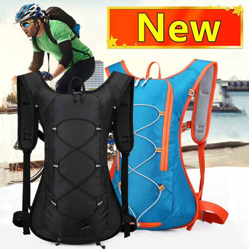 Mochila de bexiga ultraleve ao ar livre, bicicleta esportiva, ciclismo, corrida, caminhadas, bolsa de água de hidratação, capacete de armazenamento, impermeável, 12L, novo