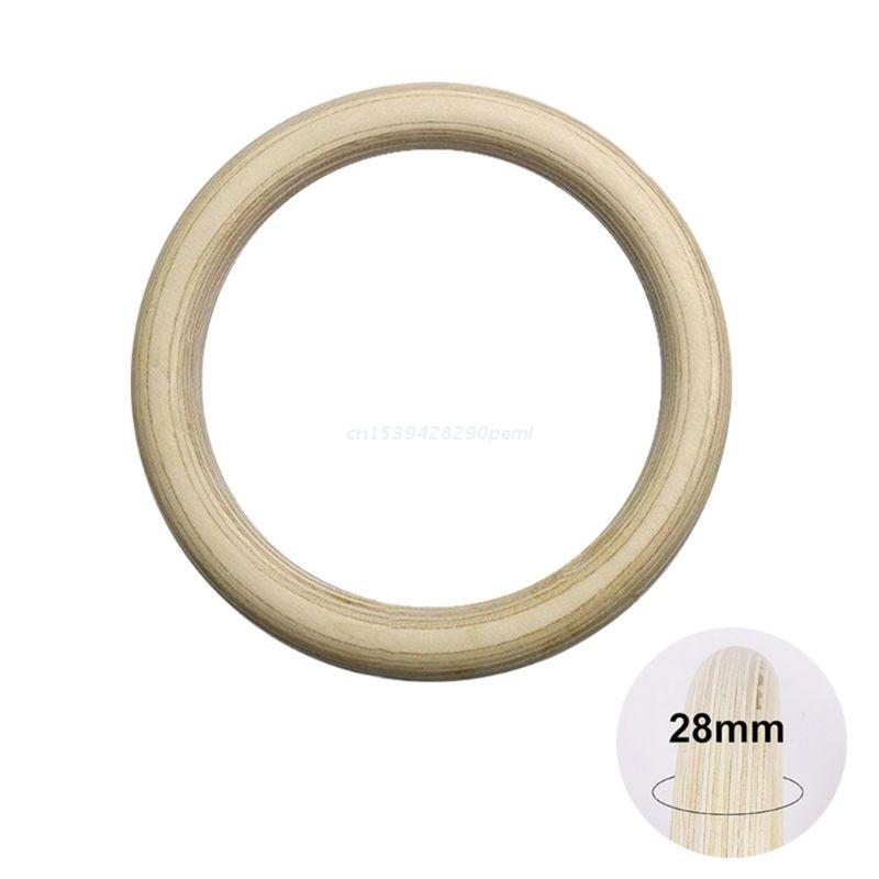 Muscle Power Houten Crossfit Ringen / Turnringen Set - Inclusief Straps
