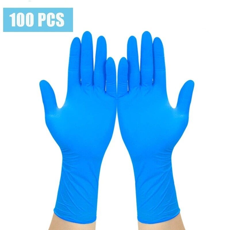 100 stuks wegwerphandschoenen isolerende handschoenen waterdicht pvc nitril synthese latex comfortabele handschoenen