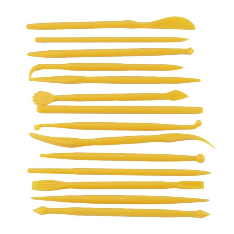 14pcs/set DIY Fondant Cake Carved Tool Sugar Flower Sculpture Shaping Baking Tools For