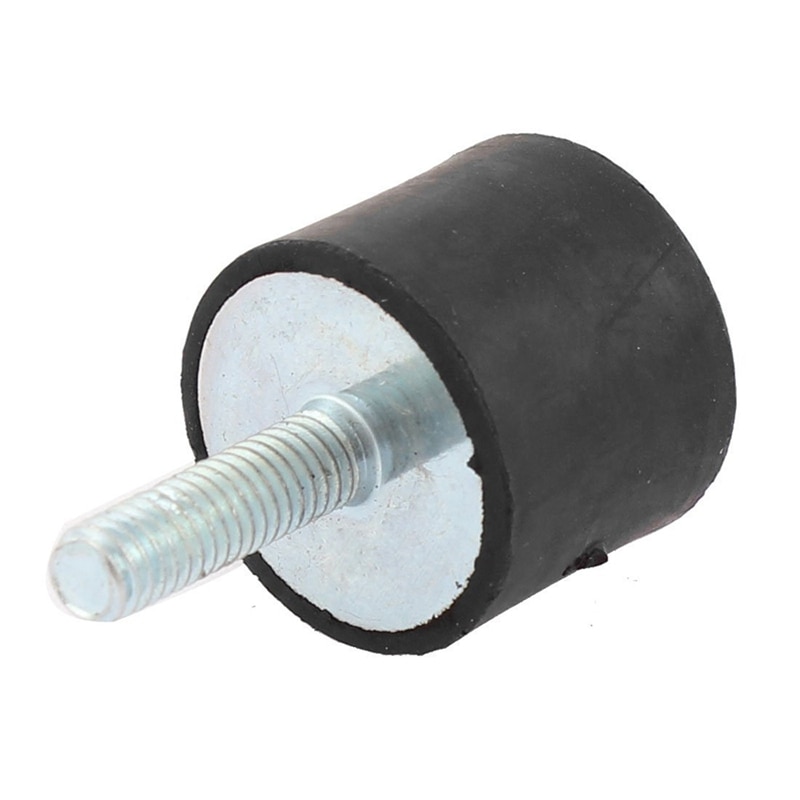 M6 männlichen gewinde 20x25mm einzelne ende Anti Vibration gummi dämpfer Puffer schwarz