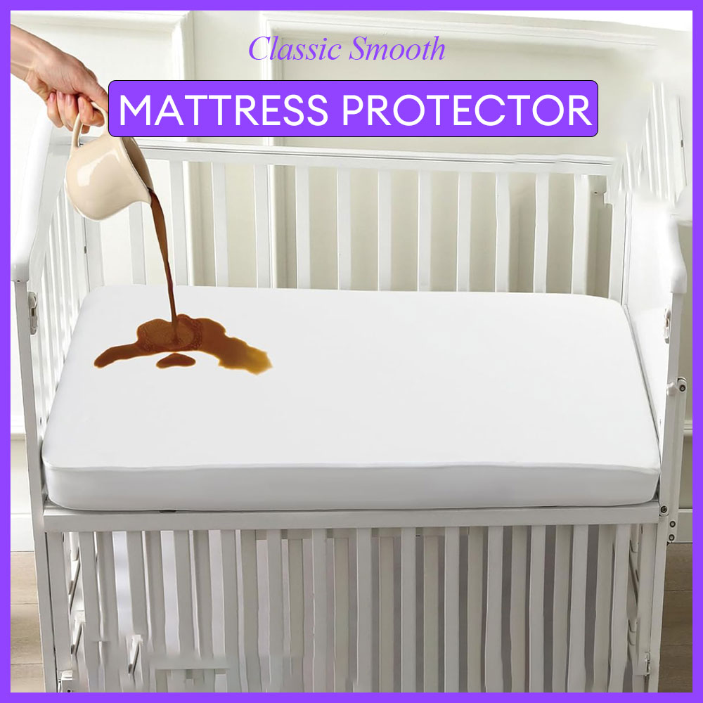 1 st Wieg Matrasbeschermer Gladde Waterdichte Matrashoes Wasbare Anti Mijten Bed Cover