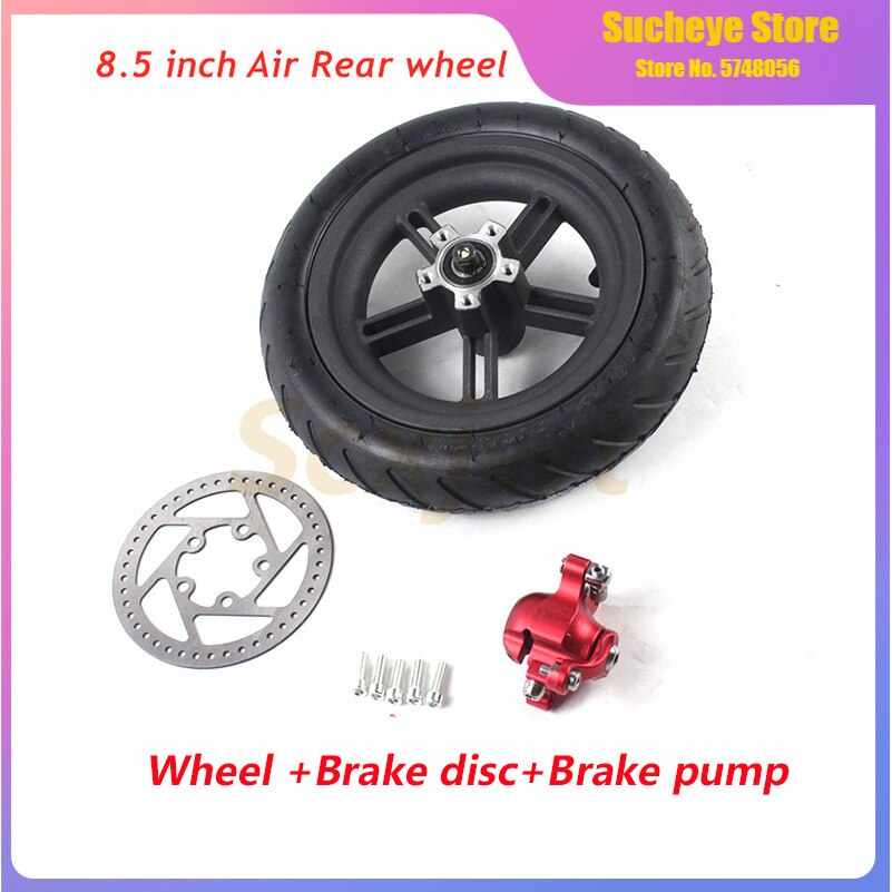 Pneus à Air Arrières pour Trottinette Électrique, Roues de Rééquilibrage 8.5 Pouces, 10 Pouces, Solides, pour Modèle Xiaomi Mijia M365, 8 1/2x2