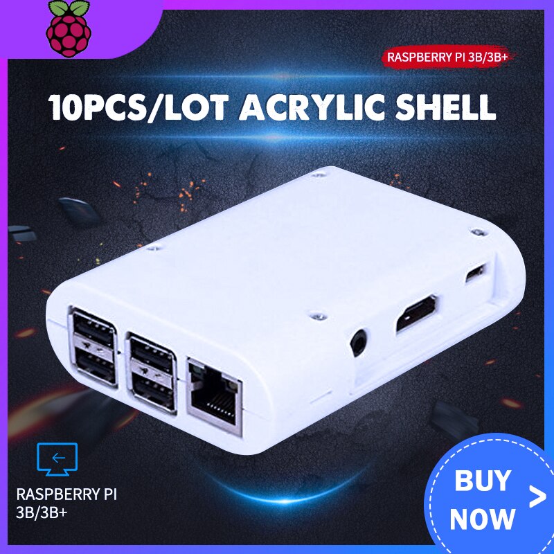 10 Stks/partij Raspberry Pi 3 B + Case/Raspberry Pi 512 Rev3 Rpi 3 Box Case Shell Raspberry Pi 3 B + Acryl Shell Box