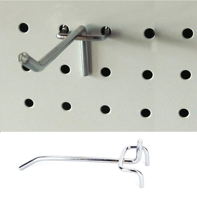 AF88 -10x hook panel perforated wall storage workshop fixing length 10CM