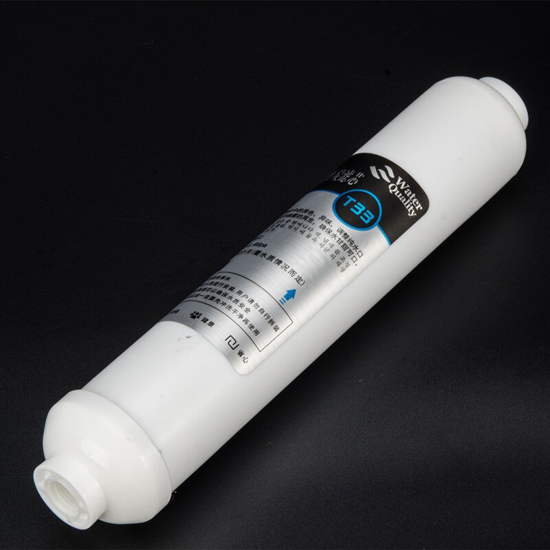 Filtro de agua T33 para refrigerador, filtro de agua de carbón activado, sistema de ósmosis inversa RO, cartuchos de filtro de agua de reemplazo, 10 pulgadas