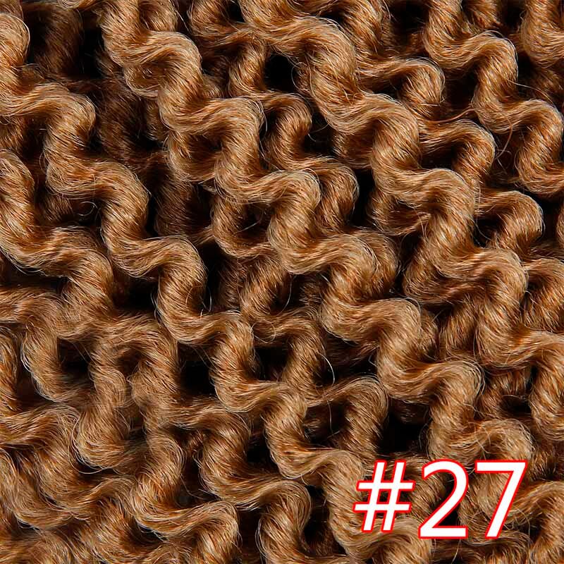 YxCheris Freetress Low Temperature Fiber 20&quot; 24strands Pre Loop Island Twist Hair Curly Crochet Braids Synthetic Braiding Hair: #27
