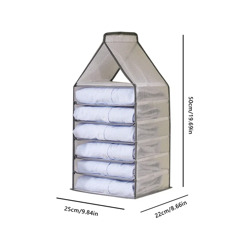 Organizzatore di biancheria intima Organizzatori appesi Copri vestiti Appendiabiti Appendiabiti Deposito dormitorio Guardaroba Famiglia a strati Giardino domestico: nero