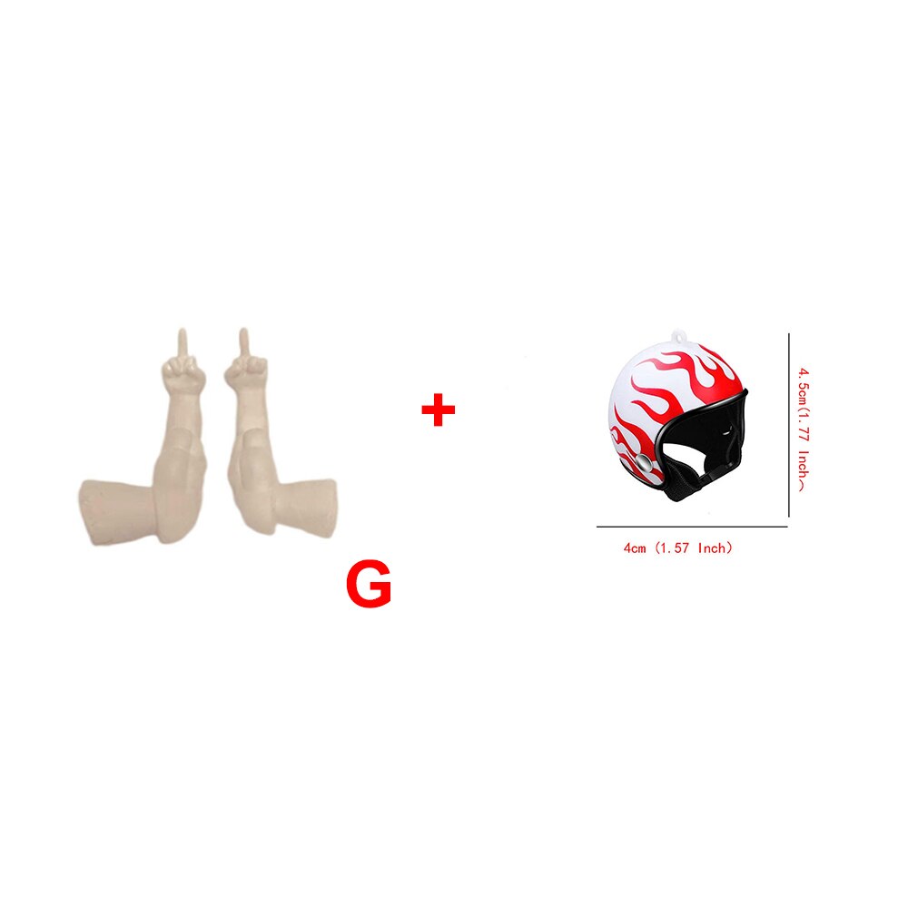 Juguete para manos de pollo, de broma, casco para gallinas, decoración divertida de aves, músculos, juguetes con brazos: G and Helmet