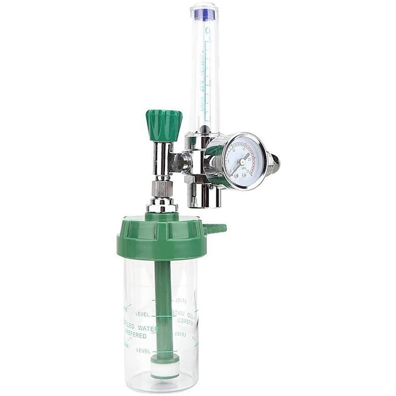 G5/8-14 10L/Min Oxygen Pressure Regulator O2 Pressure Reducing Valve Flow Meter for Oxygen Inhaler Gas Regulator: Default Title