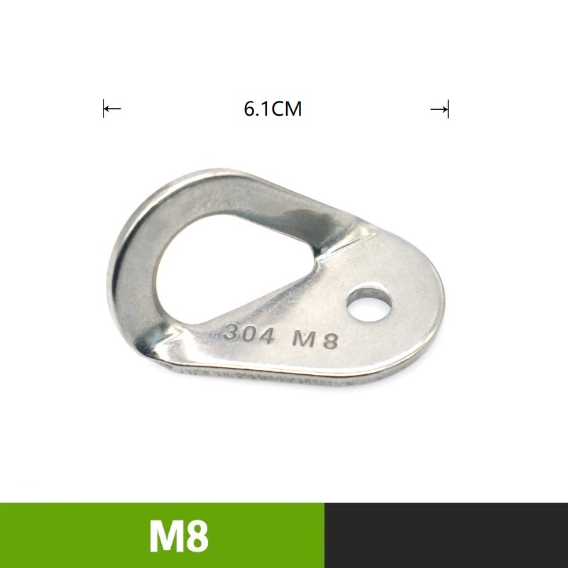 Point d'ancrage d'escalade, écrou en Piton, boulon d'ancrage, plaque de suspension, clou d'expansion, acier inoxydable 304, gréement d'assurage de spéléologie M8 M10 M12: Blanc