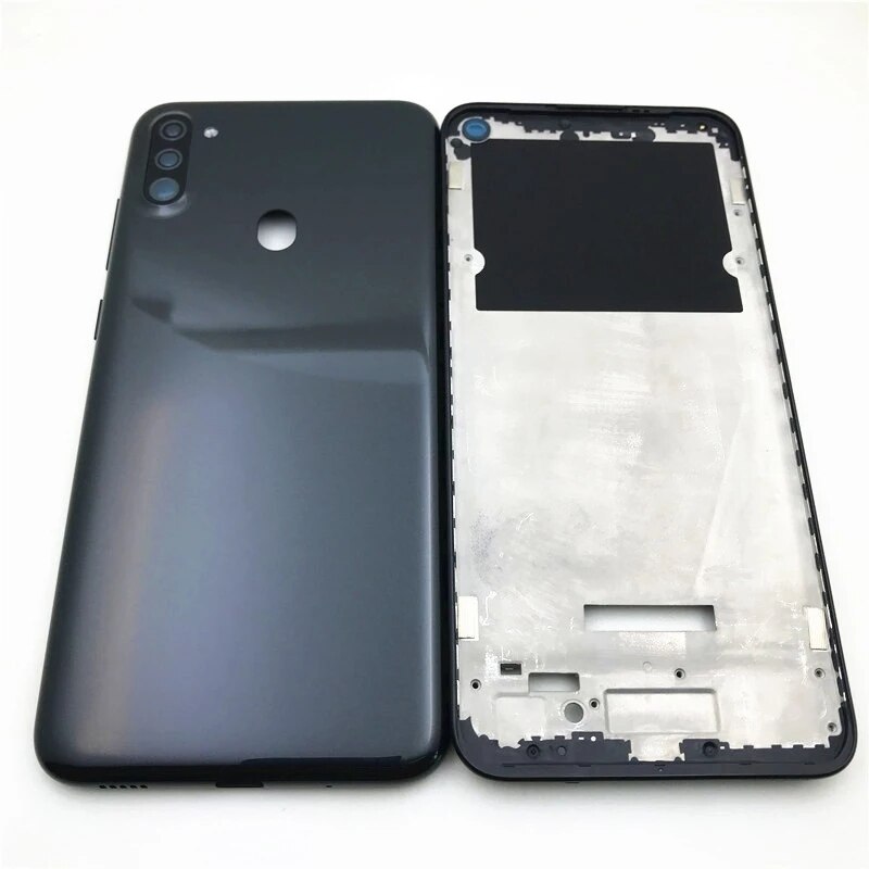 Volledige Behuizing Voor Samsung Galaxy A11 A115 SM-A115F/Dsn Behuizing Midden Frame Met Battery Cover Deur Vervanging Case