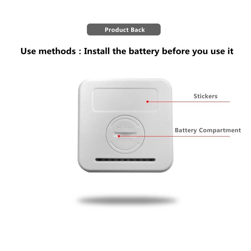 Witte Mini Elektronische Temperatuur En Vochtigheid Meter Auto Thermometer Met Lachende Gezicht Display Koelkast Thermometer