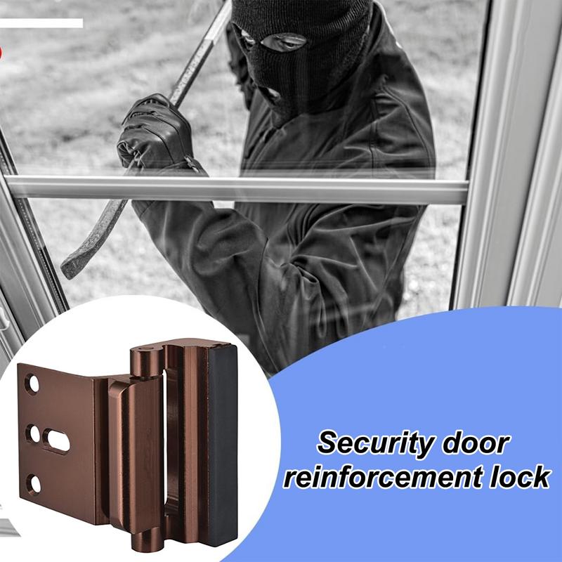Door Security Latch High Security Door Latch Reinforcement Child Proof Door Lock With 4 Stainless Steel Screws Front Door