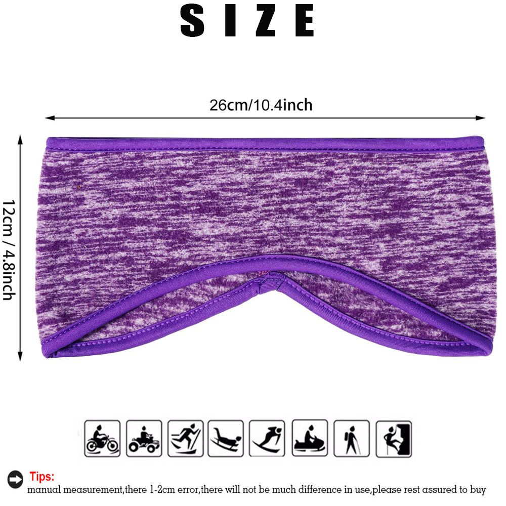 Ear Muffs Headband Women Men Winter Sweatband Running Headband Ear Warmer Fleece Ear Cover Outdoor Sports Hair Sweat Hair Bands