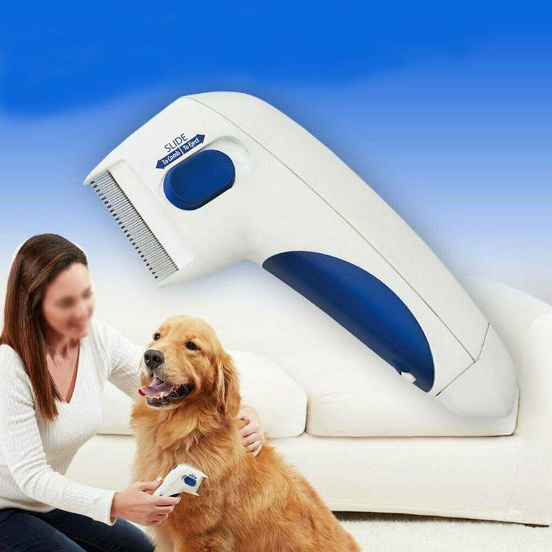 Peigne électrique pour chien nettoyant anti-puces pour animaux de compagnie peigne Anti-puces pour chien peigne électronique pour chats chiens fournitures pour animaux de compagnie