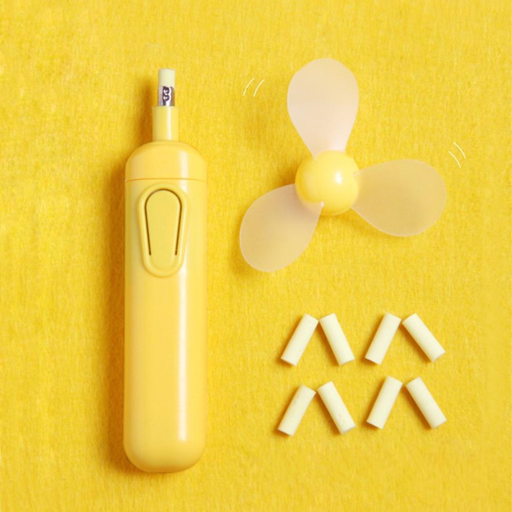 Electric Rubber Eraser with Fan Battery Operated Automatic Drawing Sketch Eraser School Supplies Stationery Child Learning