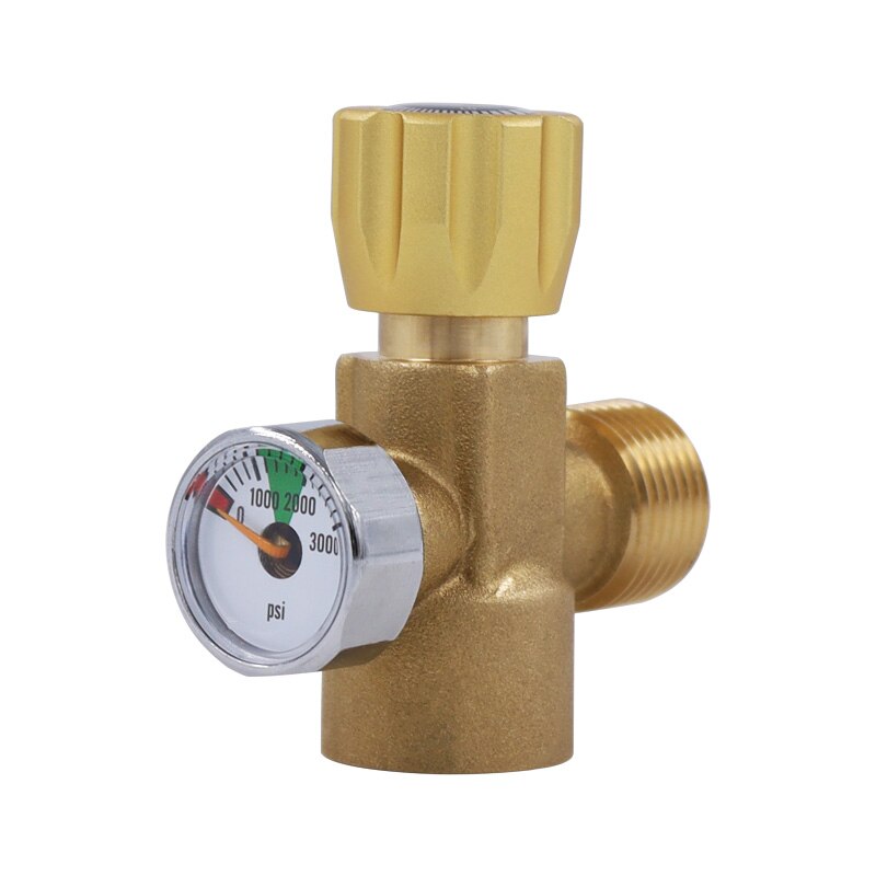 Hpat Upgrade Messing Refill Adapter Connector Gas Regulator Din 477 / W21.8-14 Of CGA320 Voor Soda Maker Co2 Tank