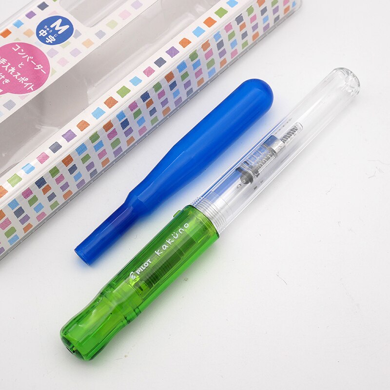 Kawaii Vulpen Originele Pilot Kakuno Inkt Pen Leuke Smiley Gezicht Briefpapier Kantoor Schoolbenodigdheden Beste Pennen Office: green / F 0.3mm