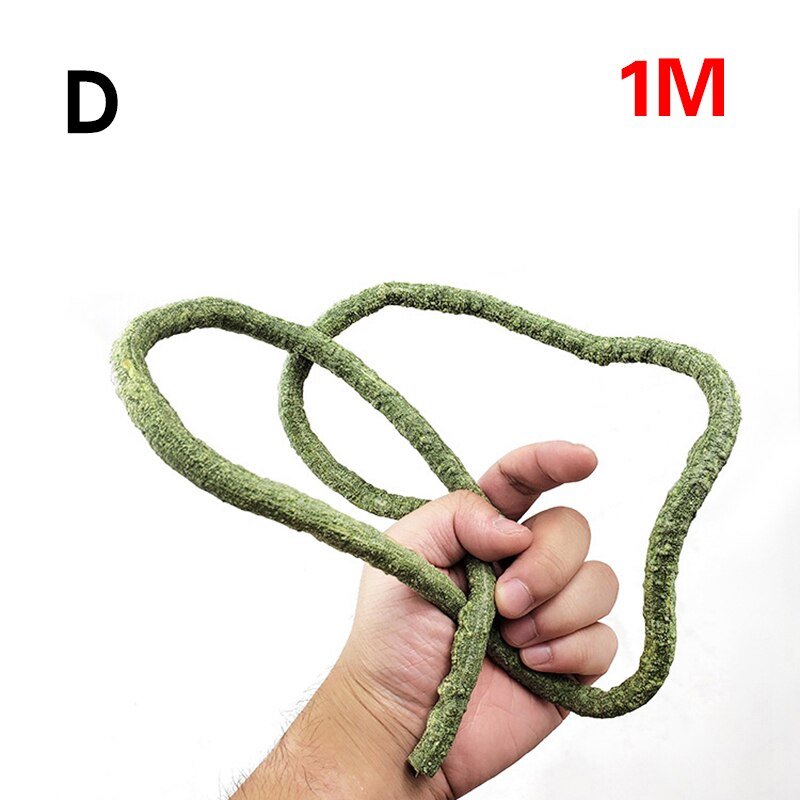 1PC Jungle Vines Terrarium Decor Artificial Vine Lizards Flexible Bendable Jungle Climber Reptile Pet Vivarium decorate: D