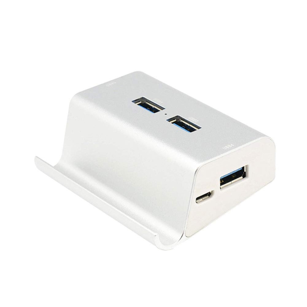 3 in usb type-c micro usb otg 4- poorts hogesnelheidshub met telefoonstandaard voor tablet, laptop 1 pc
