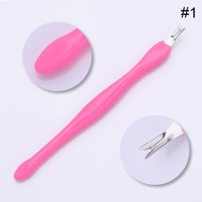 1Pc Tote Haut Entferner Nagel Kunst Gabel Häutchen Entferner Zange Pusher Trimmer Edelstahl Pedikübetreffend NäGel Pflege Nagel Werkzeuge: 1
