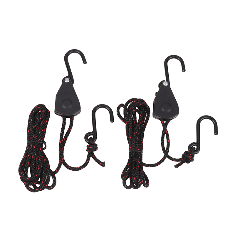 1 Juego de trinquetes de polea, tensor de Clip de cuerda colgante ajustable de 1/8 pulgadas, luces de hebilla fija, toldo de elevación, cuerda de viento, herramienta de Camping